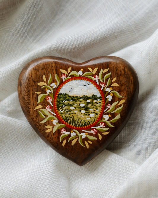 Heirloom Wooden Heart- no. 5