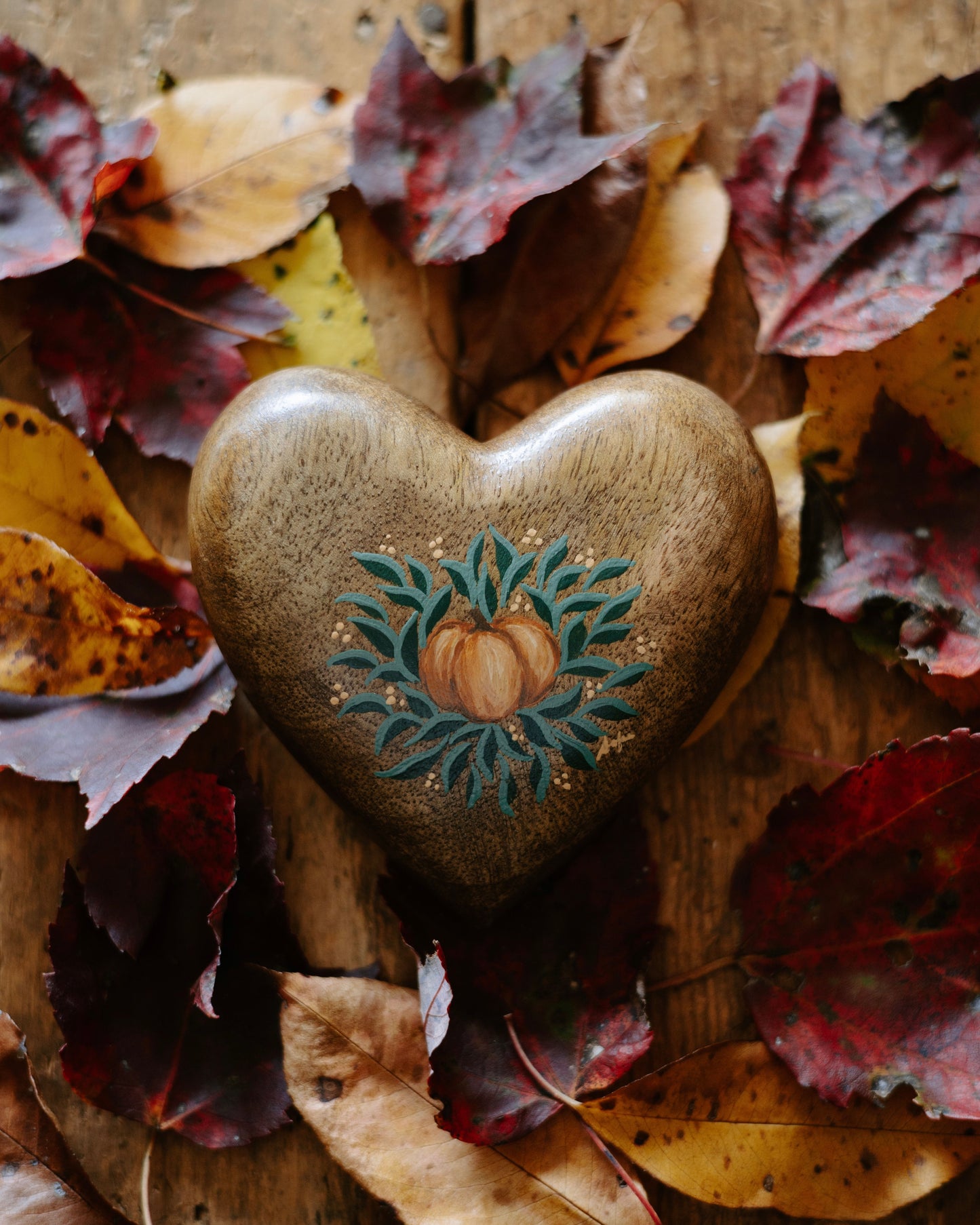 Heirloom Wooden Heart- no. 2
