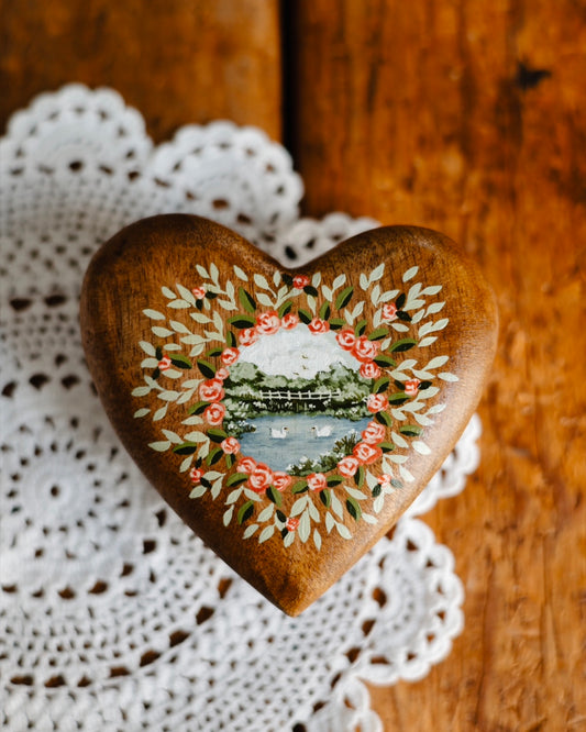 Heirloom Wooden Heart- no. 2