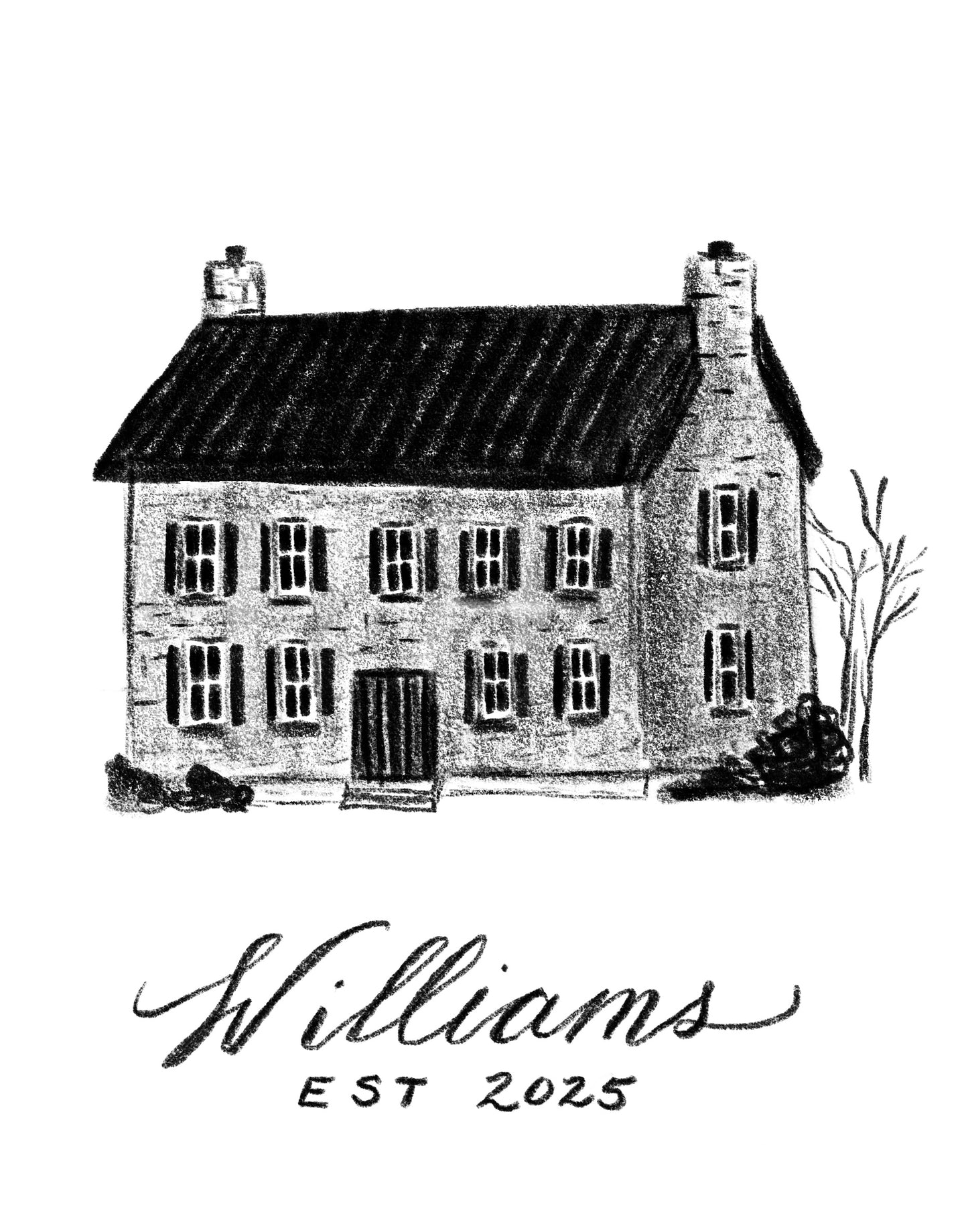 Custom Homestead Sketch