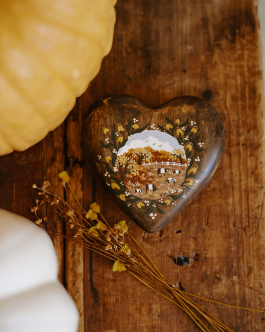 Heirloom Wooden Heart- no. 3