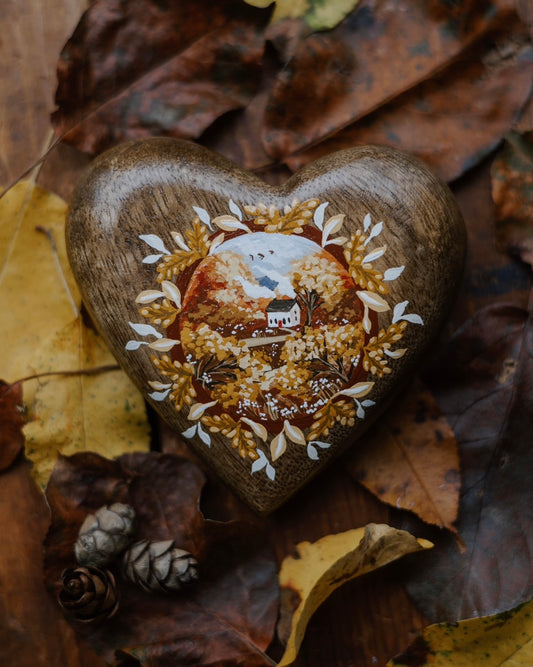 Heirloom Wooden Heart- no. 2