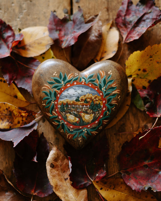 Heirloom Wooden Heart- no. 2