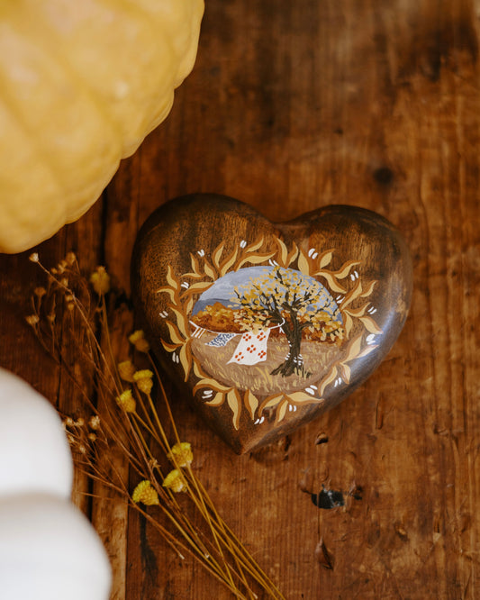 Heirloom Wooden Heart- no. 1