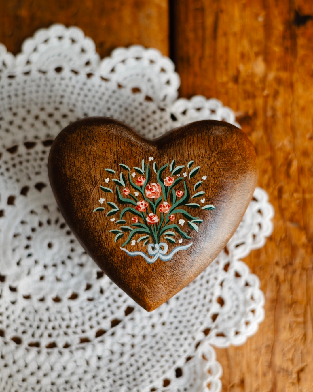 Heirloom Wooden Heart- no. 1