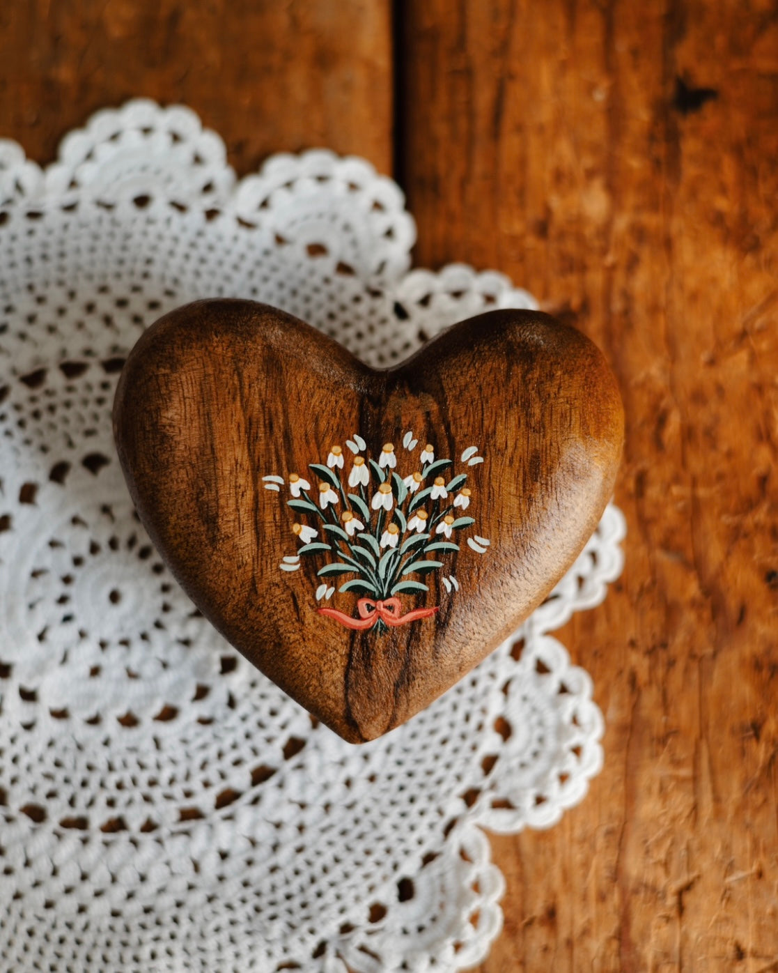 Heirloom Wooden Heart- no. 5