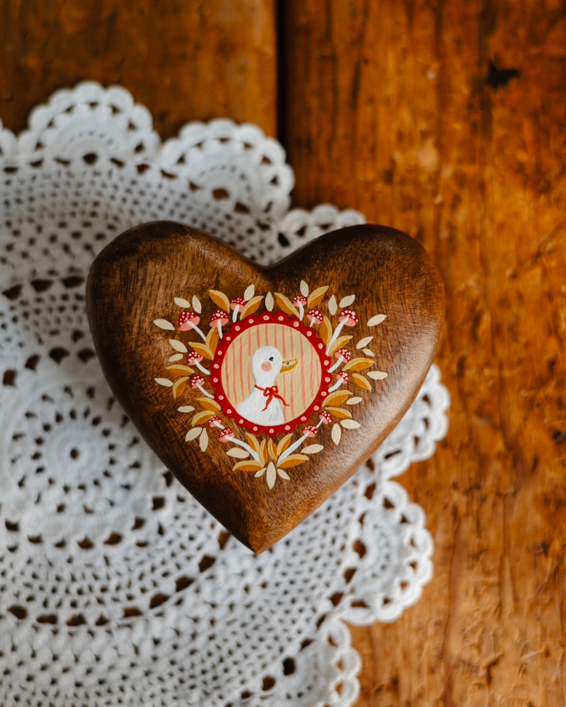 Heirloom Wooden Heart- no. 3