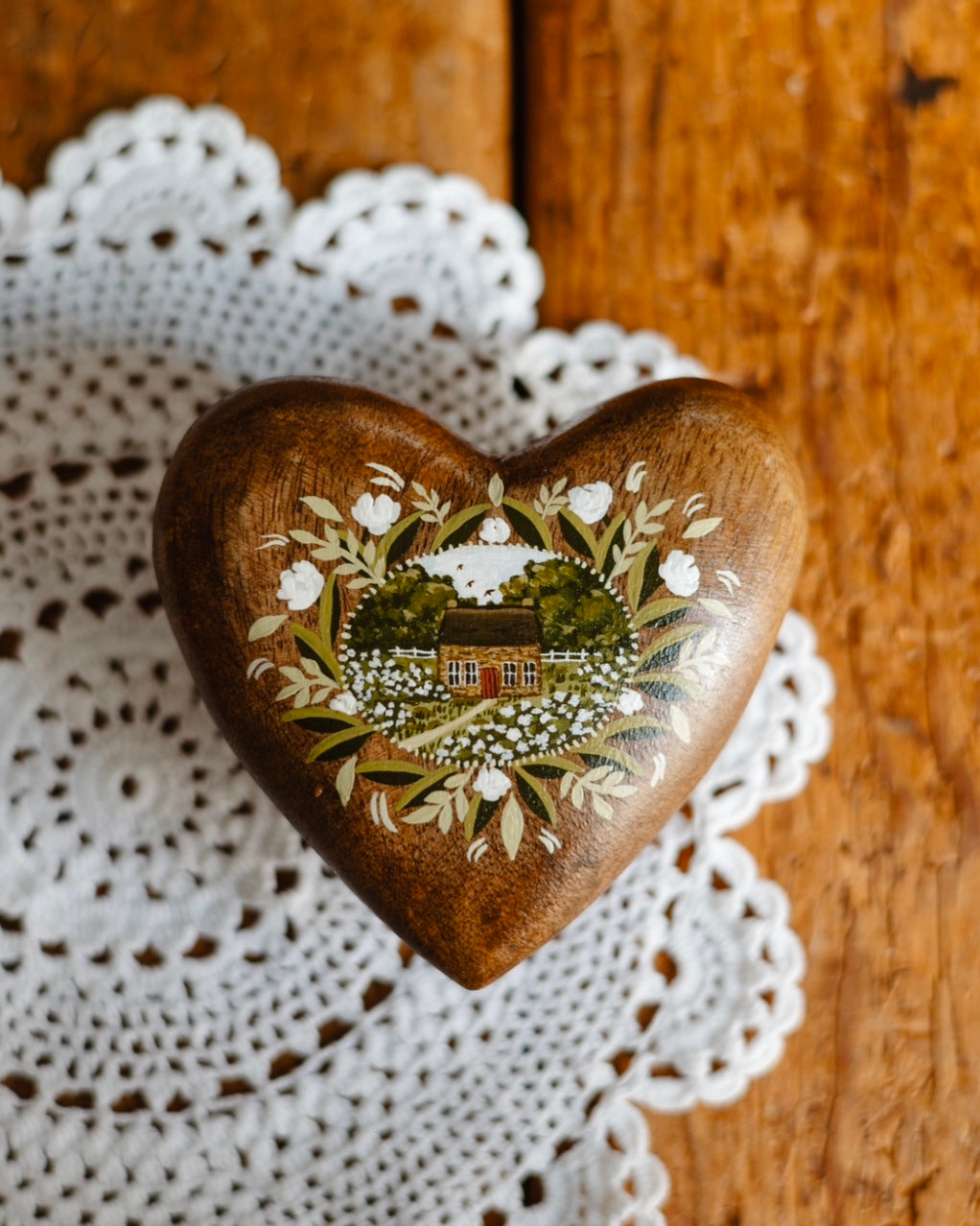 Heirloom Wooden Heart- no. 4