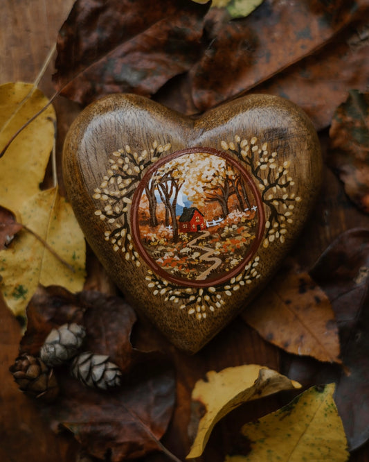 Heirloom Wooden Heart- no. 1