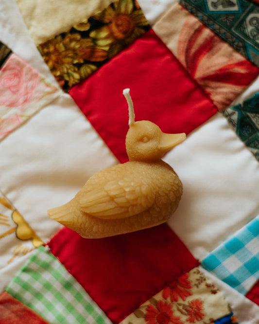 Duck Beeswax Candle