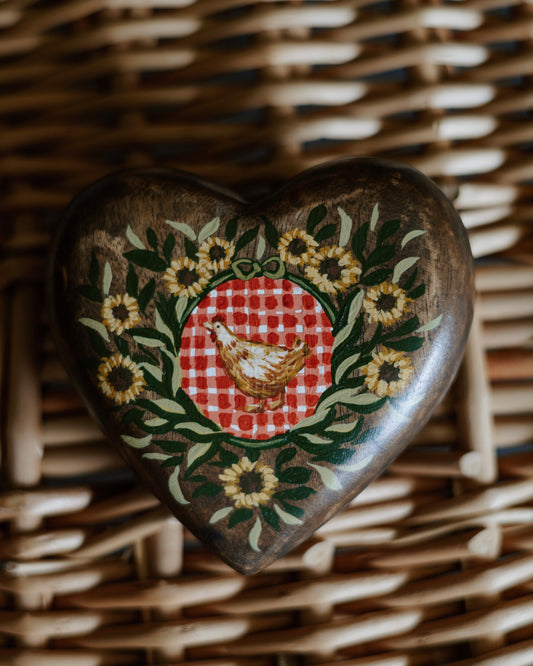 Heirloom Wooden Heart- no. 1