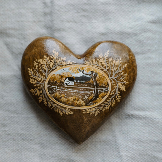 Heirloom Wooden Heart- no. 3