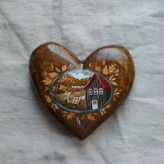 Heirloom Wooden Heart- no. 1