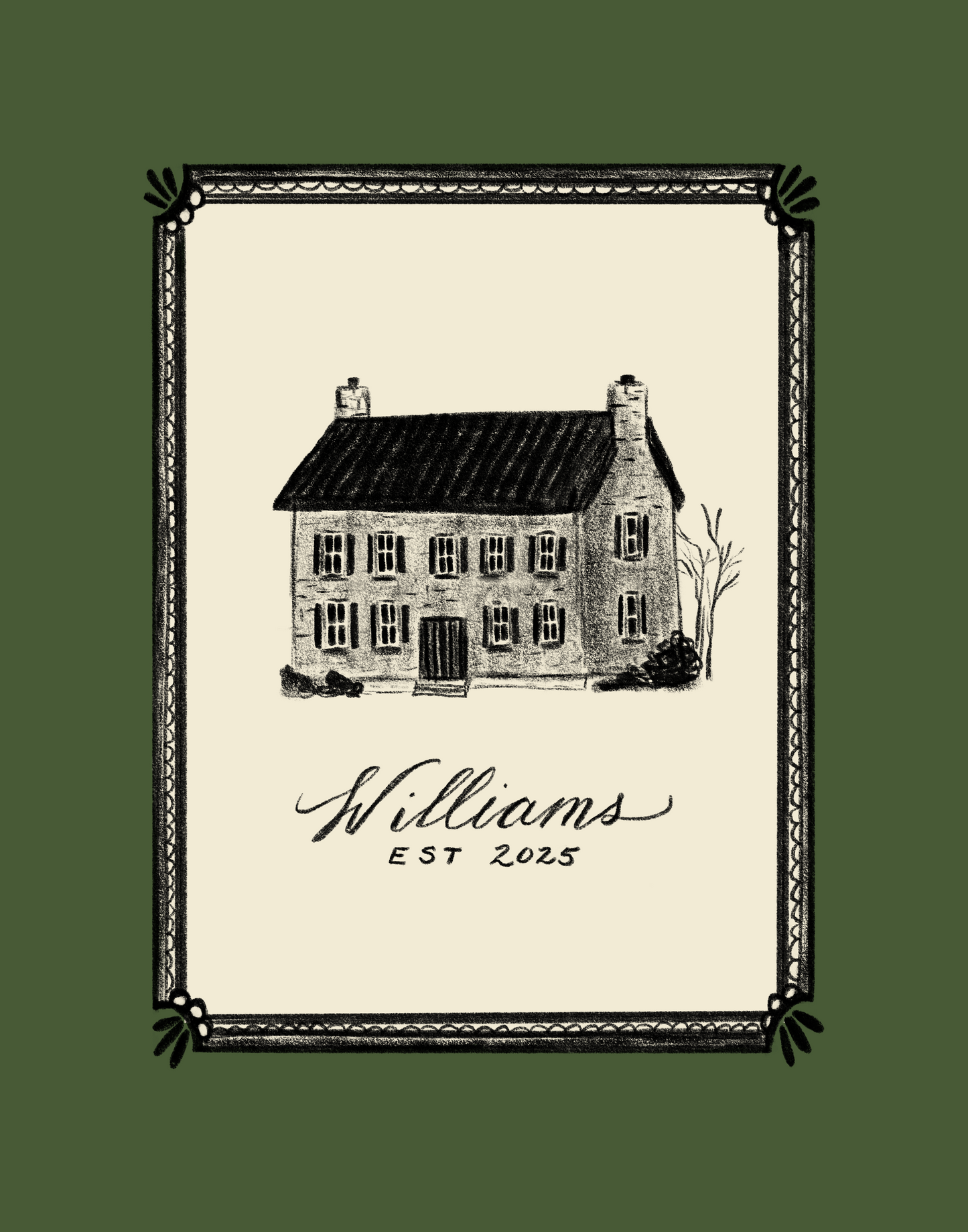Custom Homestead Sketch