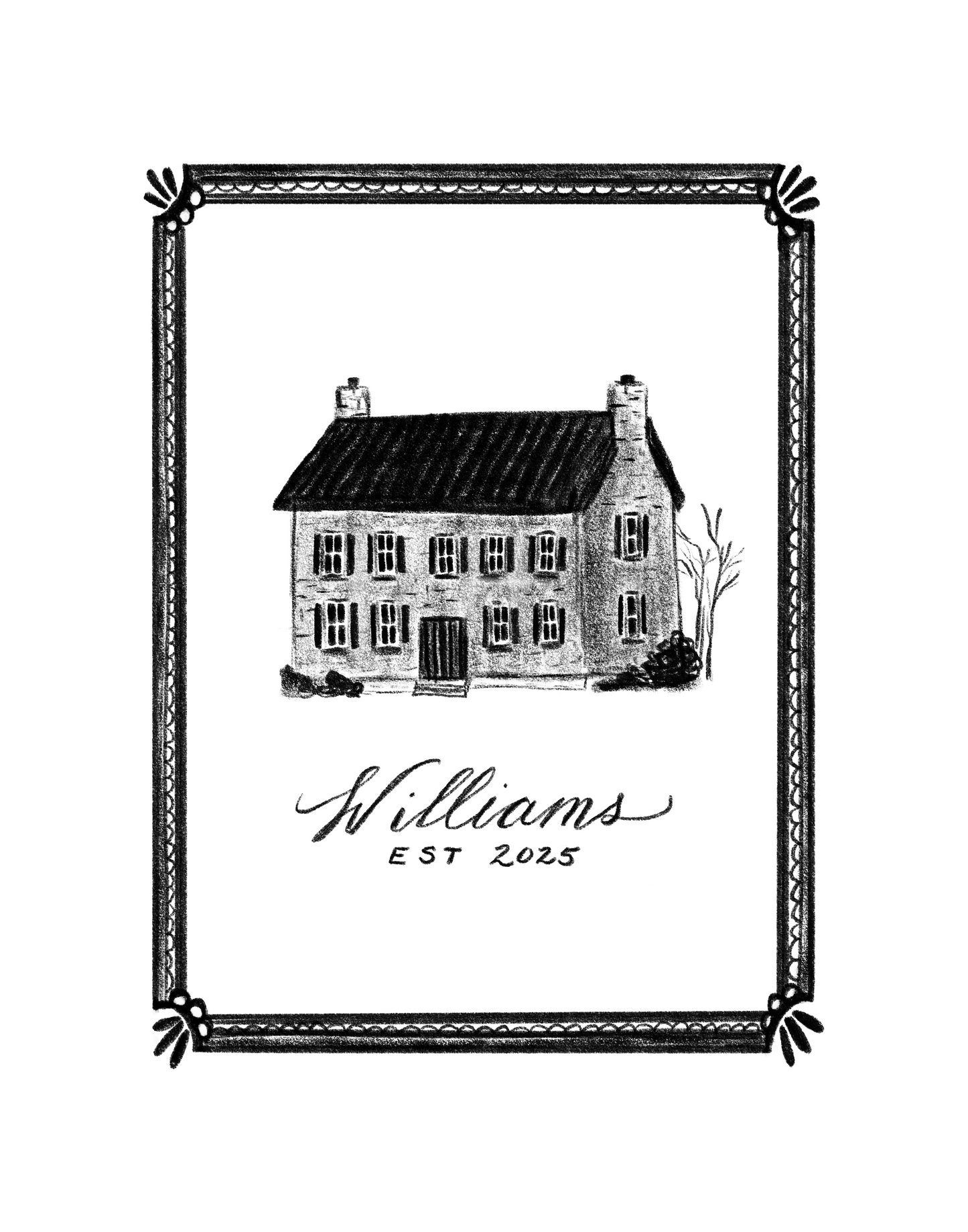 Custom Homestead Sketch