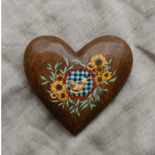 Heirloom Wooden Heart- no. 2