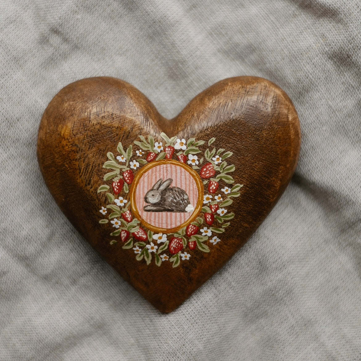 Heirloom Wooden Heart- no. 1