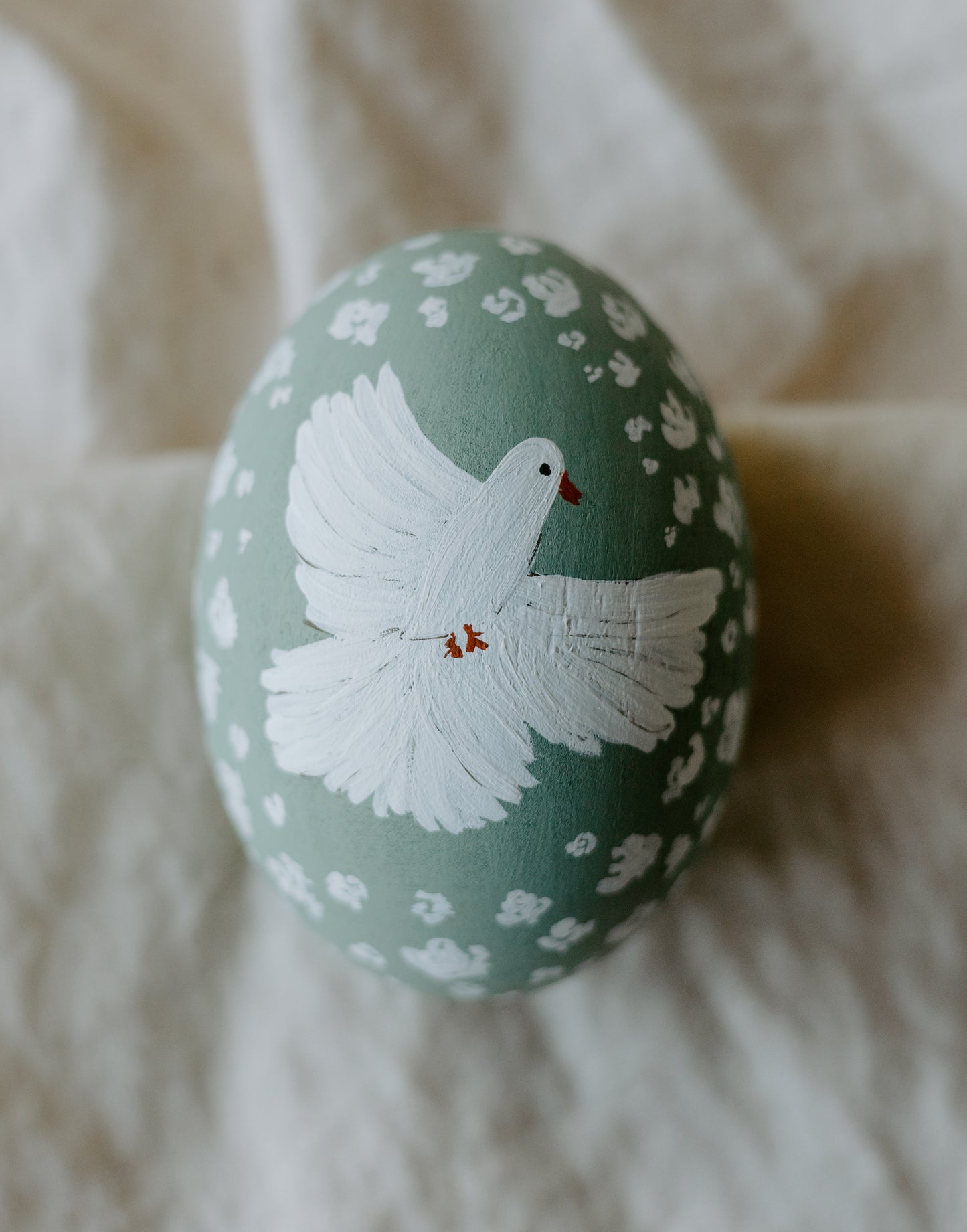 Heirloom Painted Egg- Peace