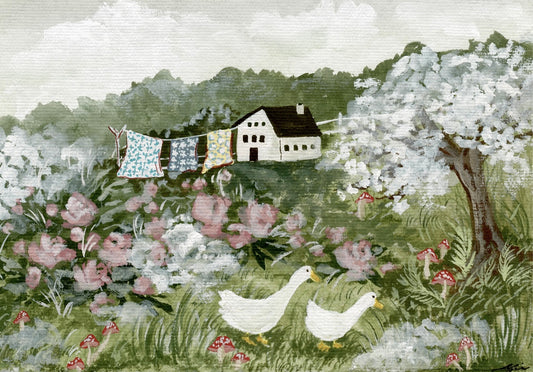 Summer Cottage- Fine Art Print