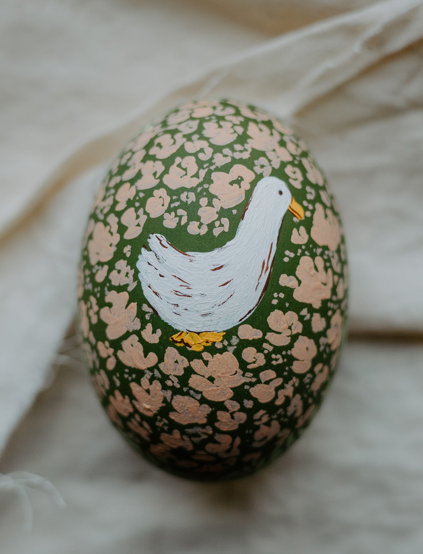 Heirloom Painted Egg- Quaint Cottage