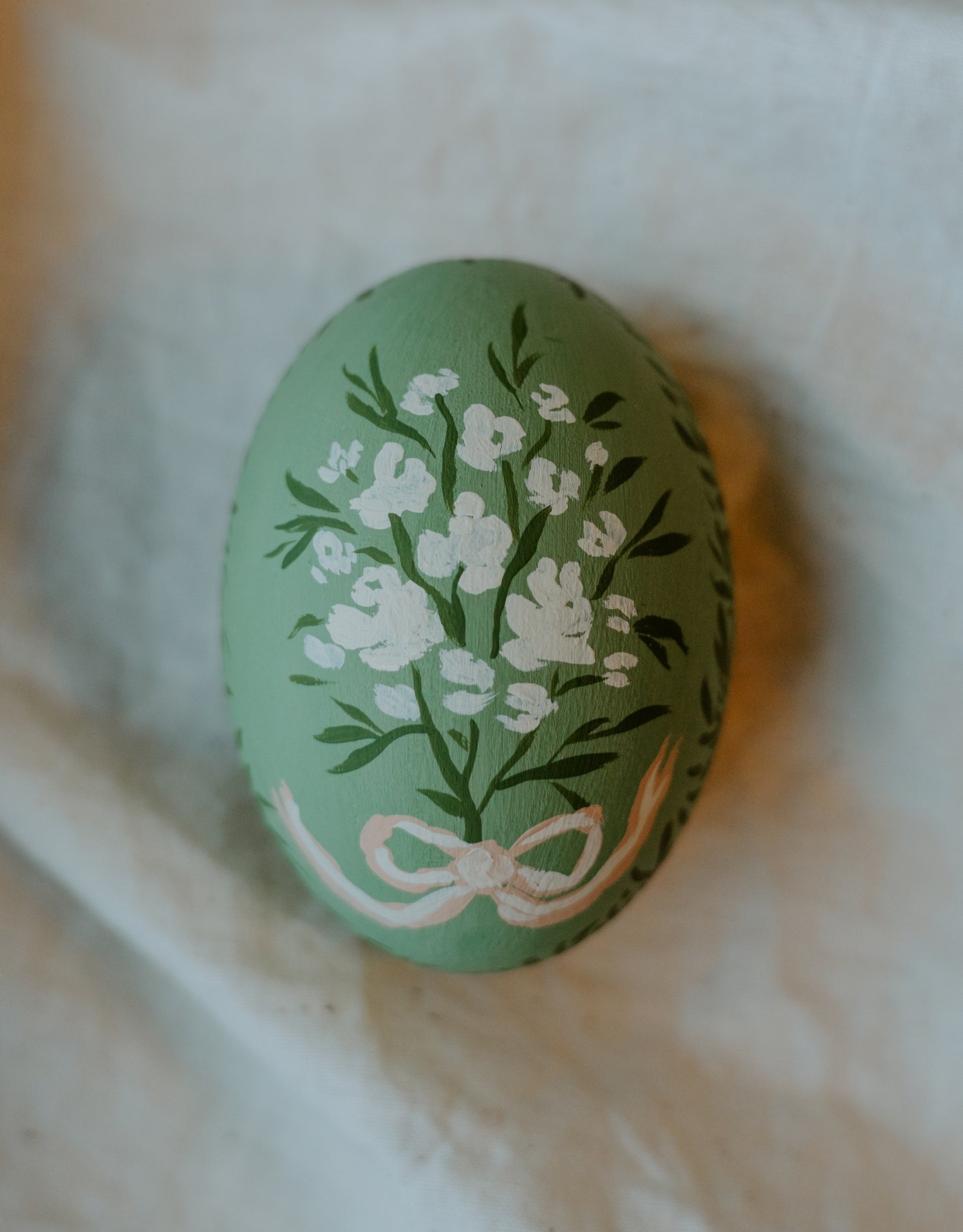 Heirloom Painted Egg- Baby Bunny