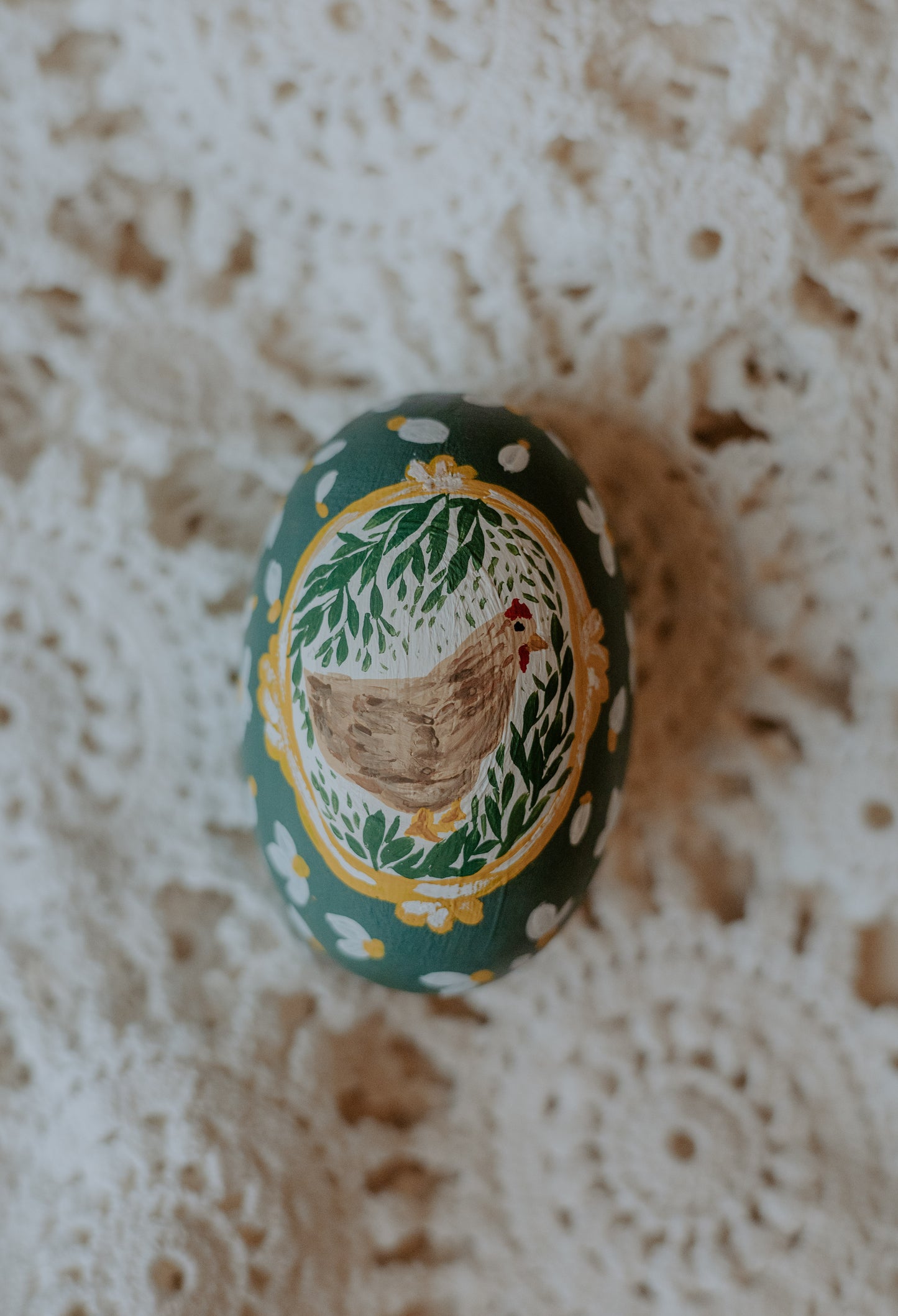 Heirloom Painted Egg- Greenhouse