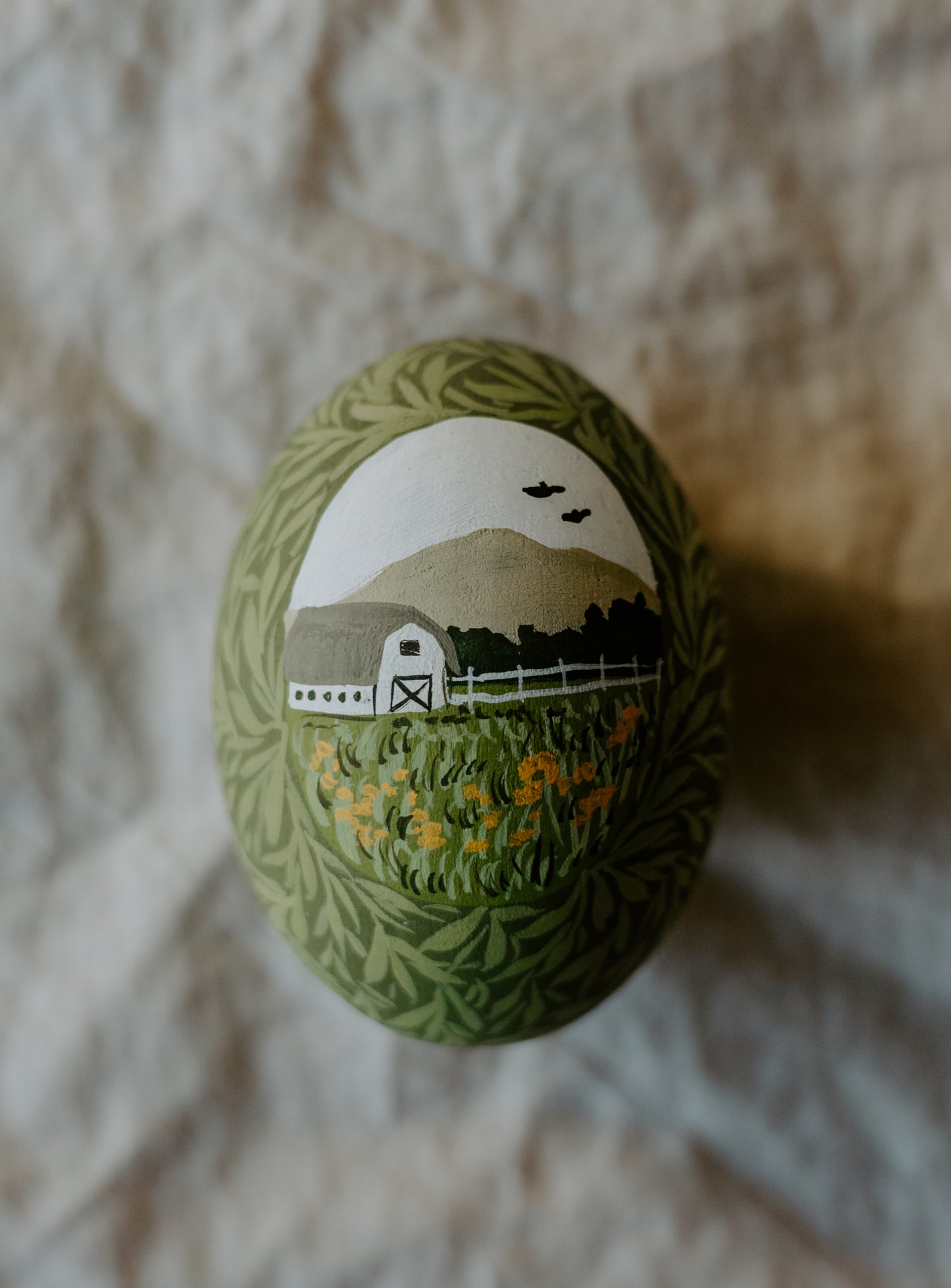 Heirloom Painted Egg- Grandpa’s Farm