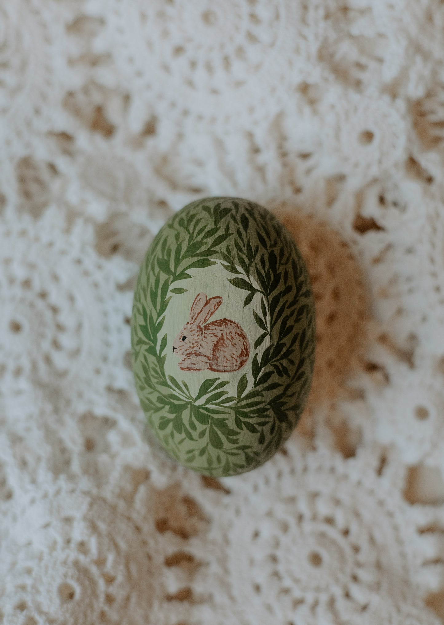 Heirloom Painted Egg- Grandma's Cottage