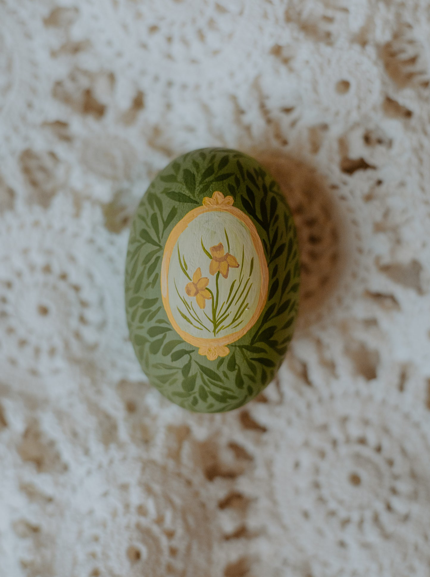 Heirloom Painted Egg- Spring Duck