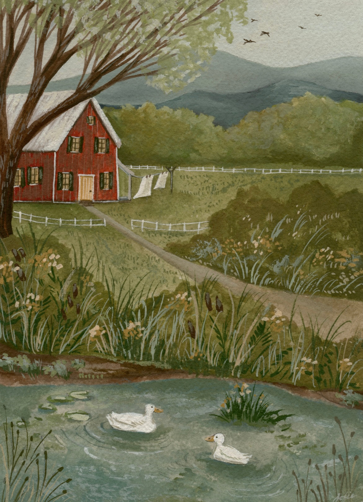 The Duck Pond- Fine Art Print